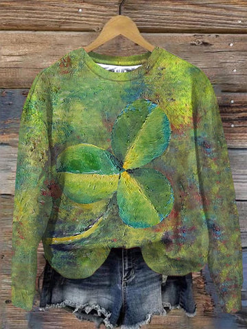 Women's St. Patrick's Day Painted Sweatshirt