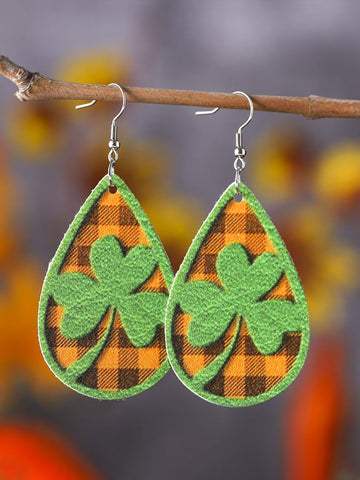 St. Patrick's Day Shamrock Earrings