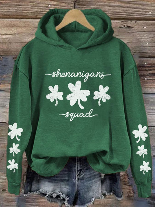 Women's Shenanigans Squad St. Patrick's Day Hoodie