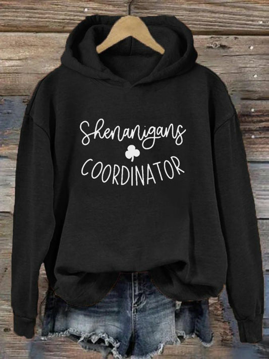 Women's Shenanigans Coordinator St. Patrick's Day Print Hoodie