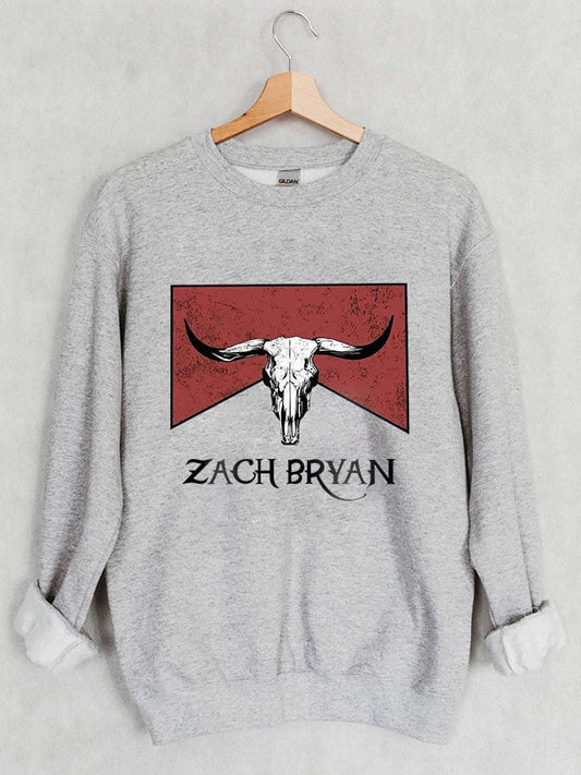 Women's Zach Bryan Print Sweatshirt