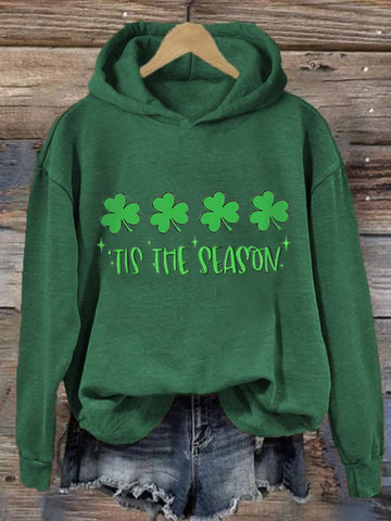 Women's St. Patricks Tis The Season Casual Hoodie