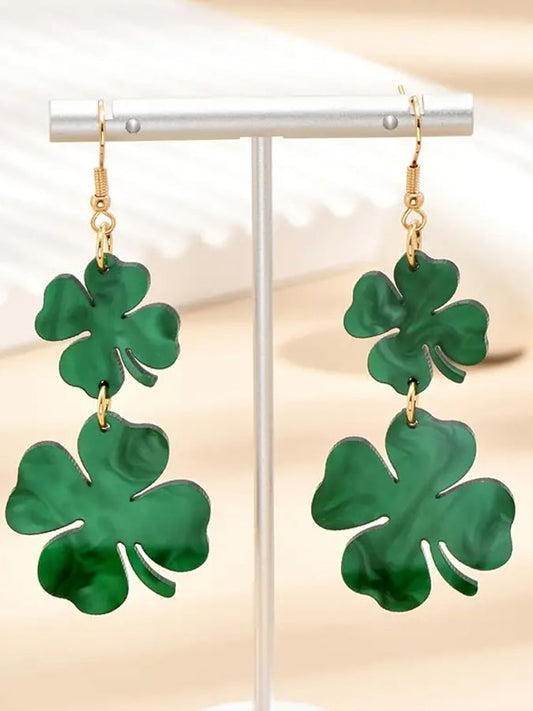 St. Patrick's Day Shamrock Earrings