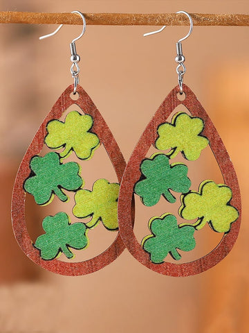 St. Patrick's Day Shamrock Earrings